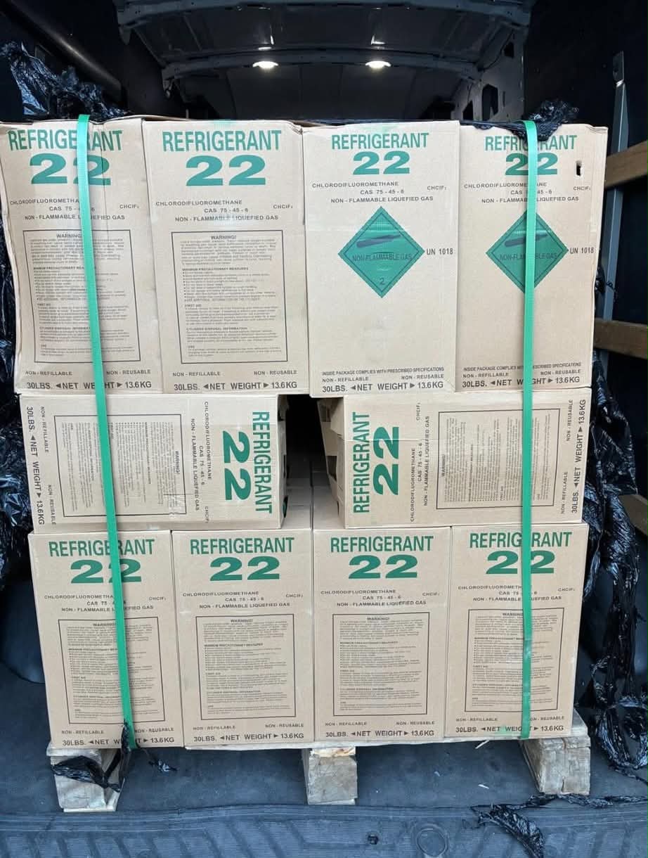 R22 Refrigerant 30Lb Cylinder – Factory Sealed, Virgin