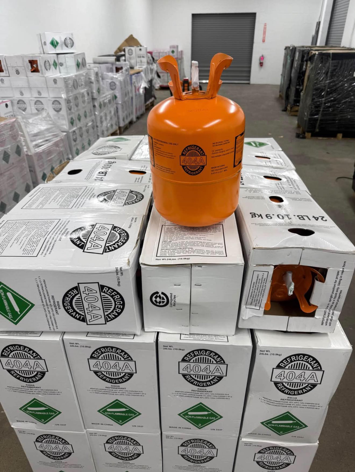 R404A Refrigerant 24Lb Cylinder – Factory Sealed